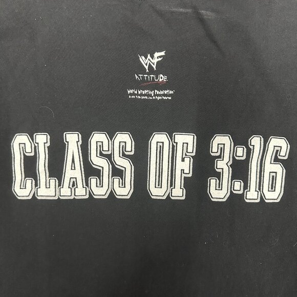 Vintage 1998 STONE COLD Steve Austin Stone Cold University WWF T-Shirt Size XXL - Picture 7 of 7